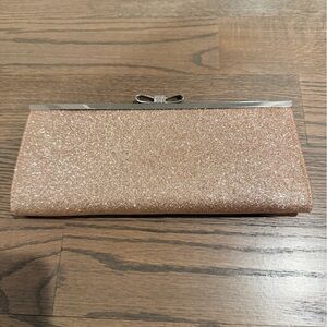 INC International Concepts Rose Gold Sparkle Clutch